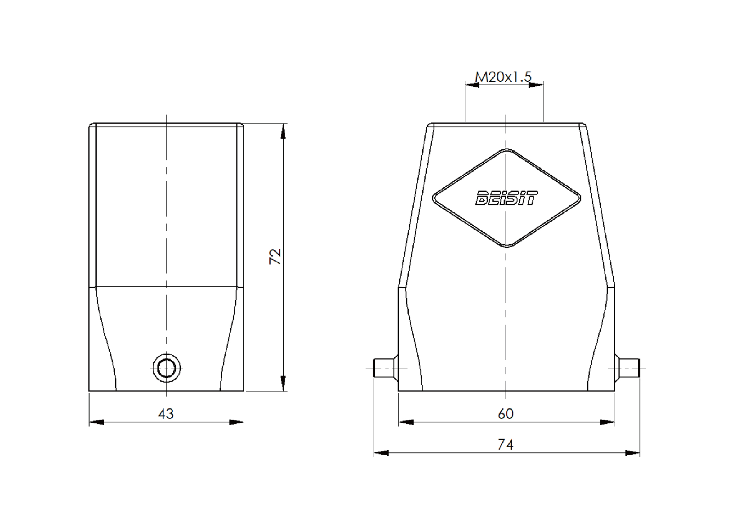 H6B-TOH-2P-M20